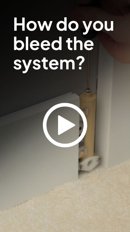 How do you bleed the system?